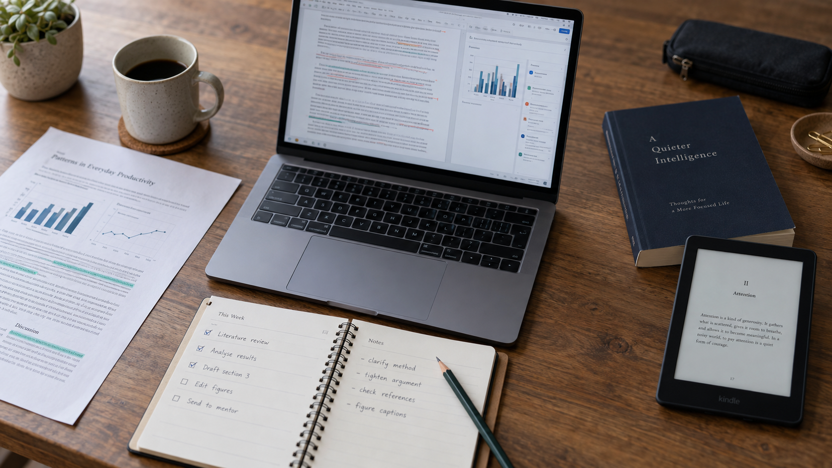 Writing & editing workspace illustration